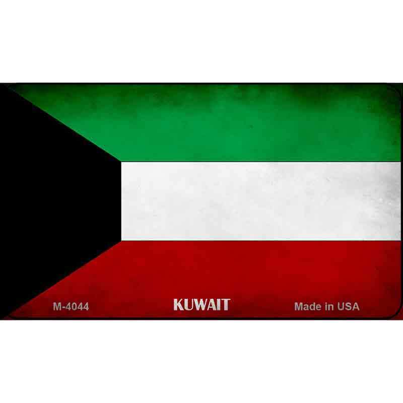 Kuwait Flag Novelty Metal Magnet M-4044