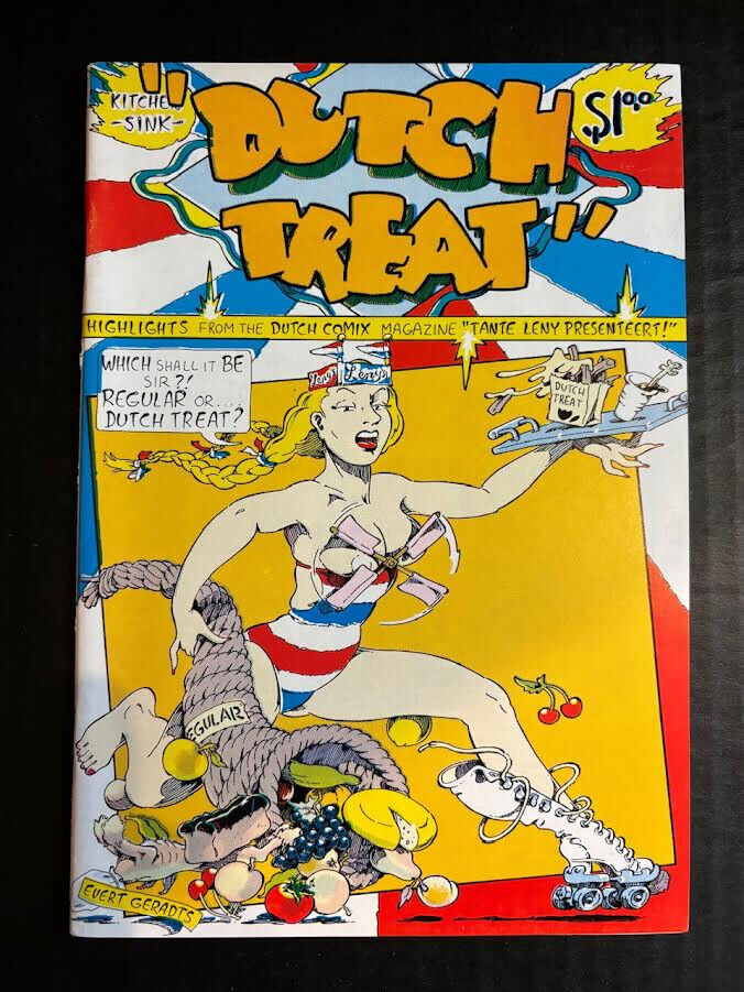 FEBRUARY 1977 DUTCH TREAT KRUPP COMIC WORKS BY EVERRT GERADTS AND KITCHEN SINK