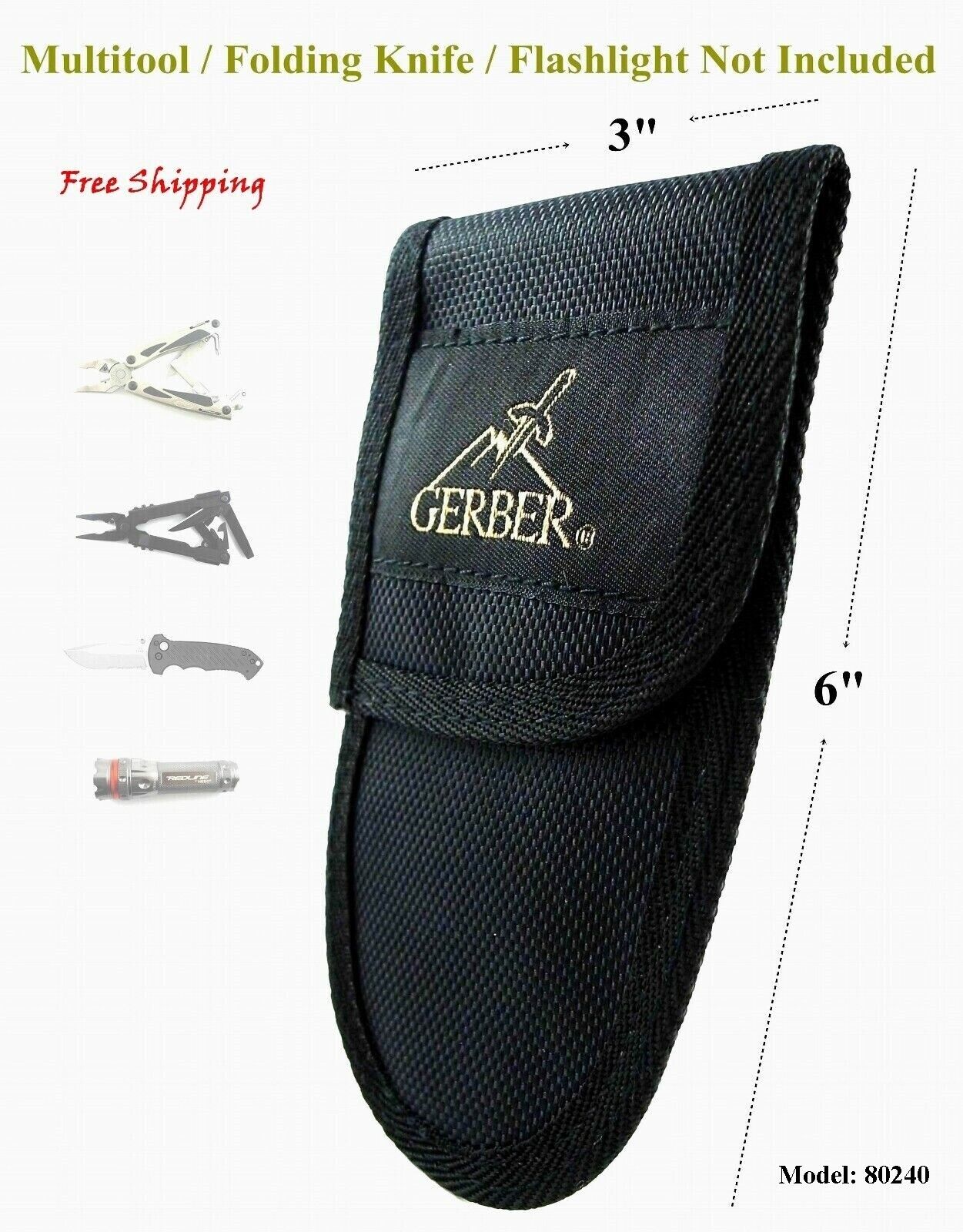 1pc. LARGE SIZE, NEW, 15 x 8cm UNUSED GERBER MULTI TOOL POUCH SHEATH BUY IT NOW