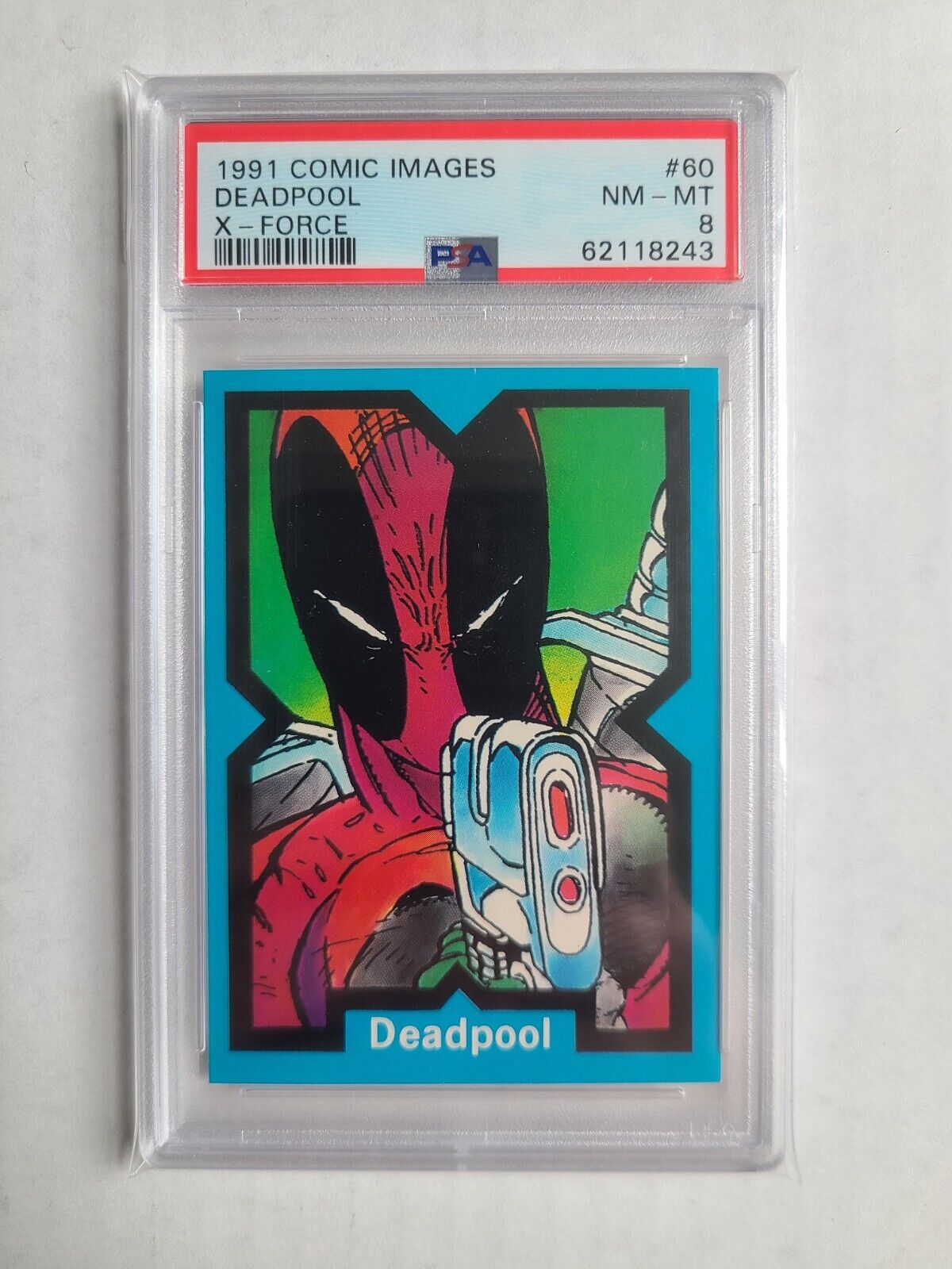 1991 Marvel Deadpool Rookie Card PSA 8 NM-MT X-force #60