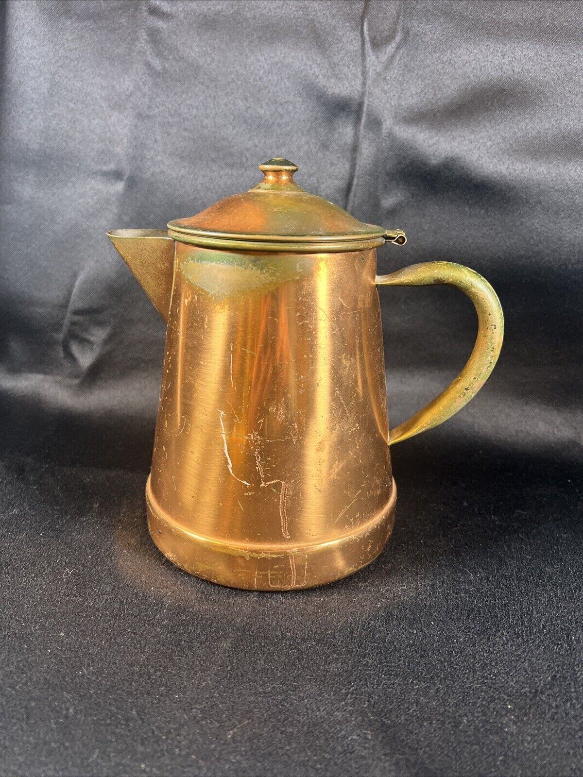 Vintage Tagus R97 Copper Coffee Kettle Brass Handle 8’’