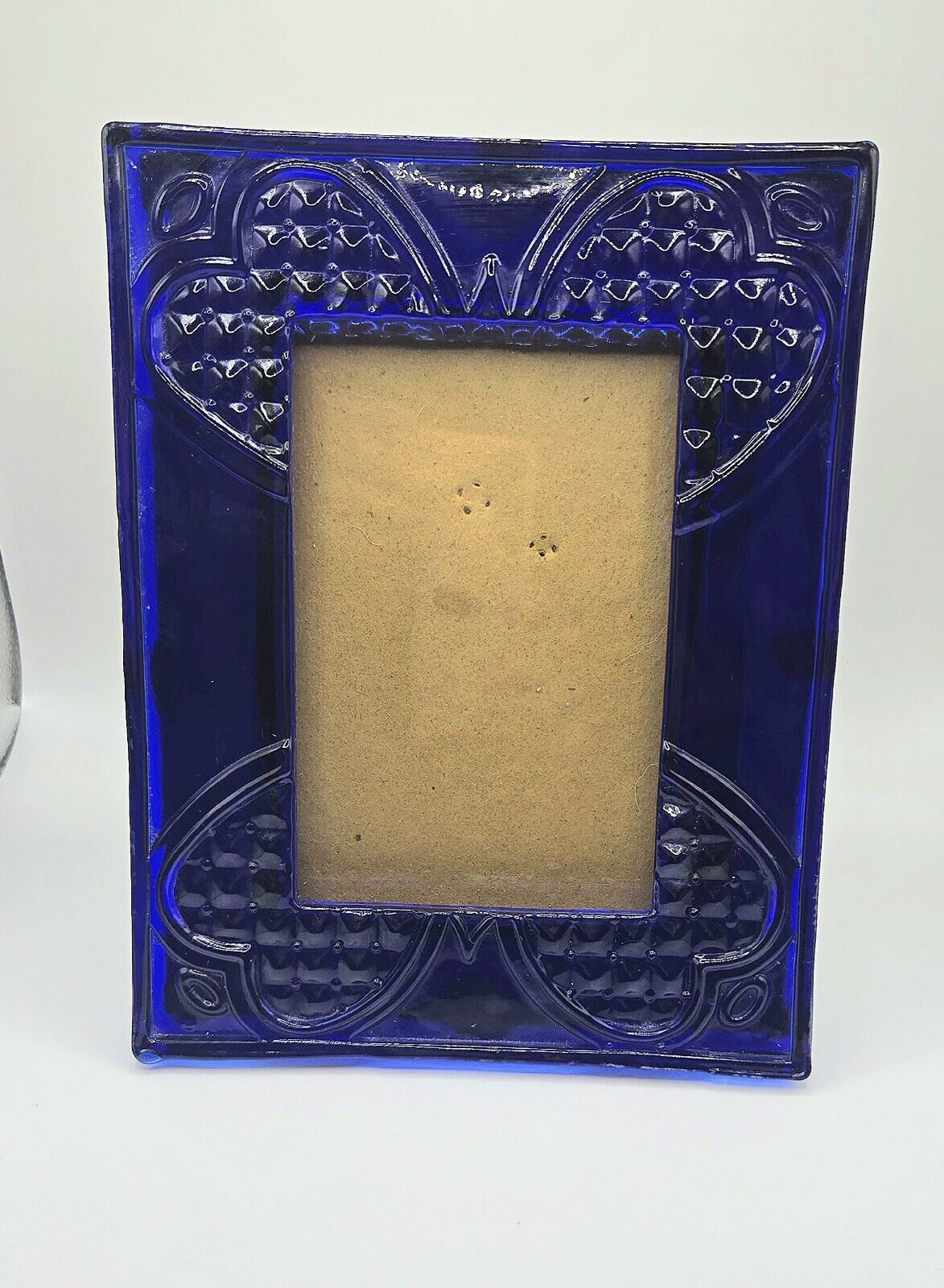 Cobalt Blue Glass Picture Frame 5..5x3.5