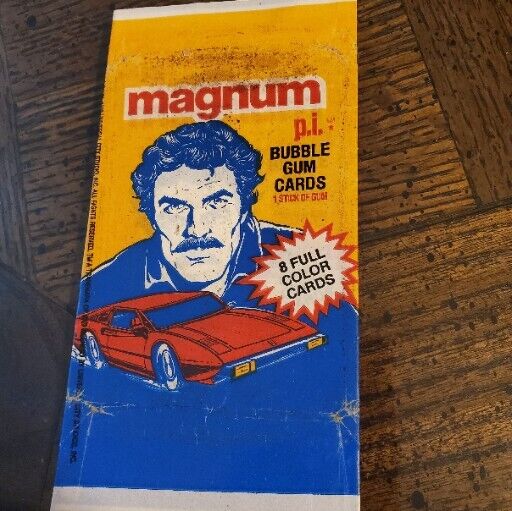 Magnum P.i.. Tom Selleck Donruss Trading. And Wrapper 1983