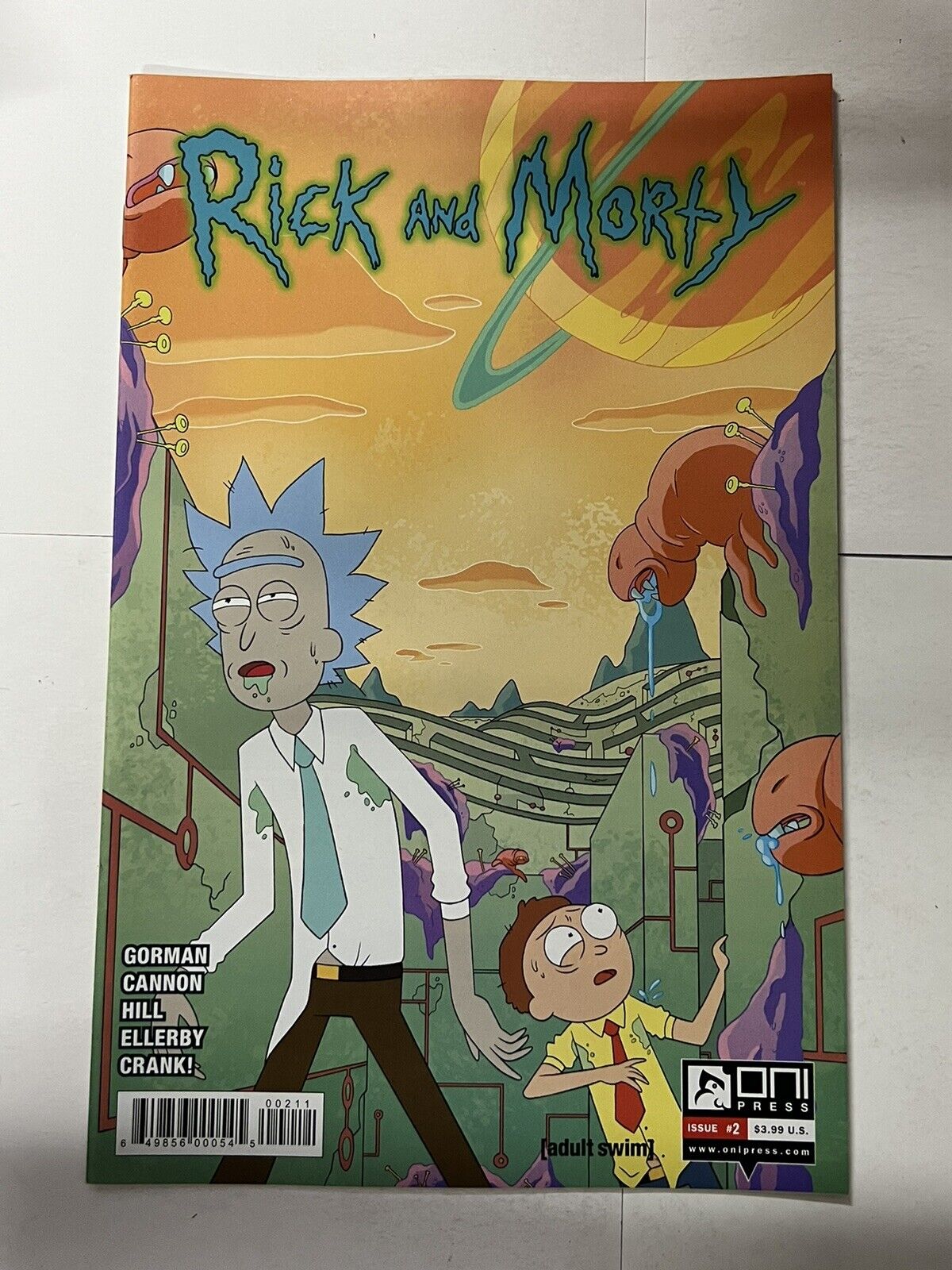 Rick and Morty Comic Book Issue #2 Oni Press 2015 First Print Justin Roiland | C