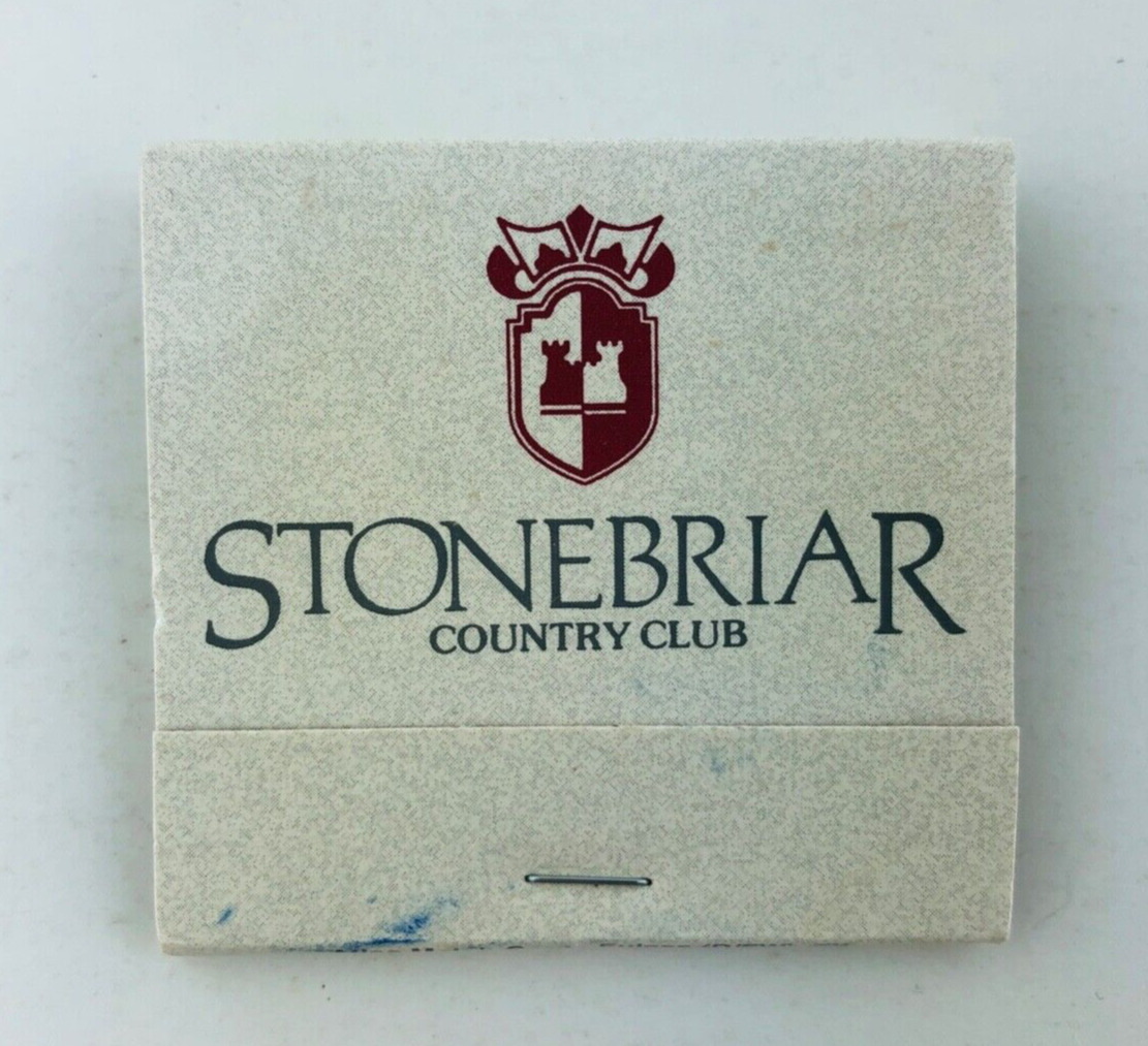 Vintage Stonebriar Country Club Frisco Texas TX Matchbook 1990\'s