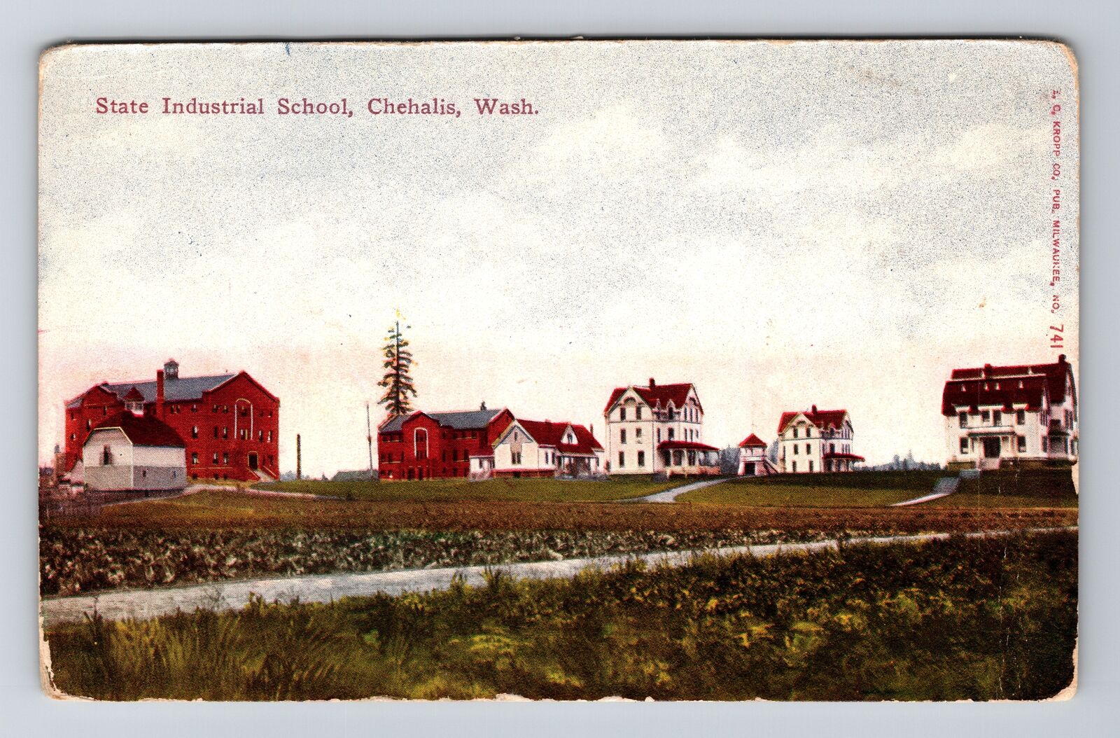Chehalis WA-Washington, State Industrial School, Vintage c1911  Postcard