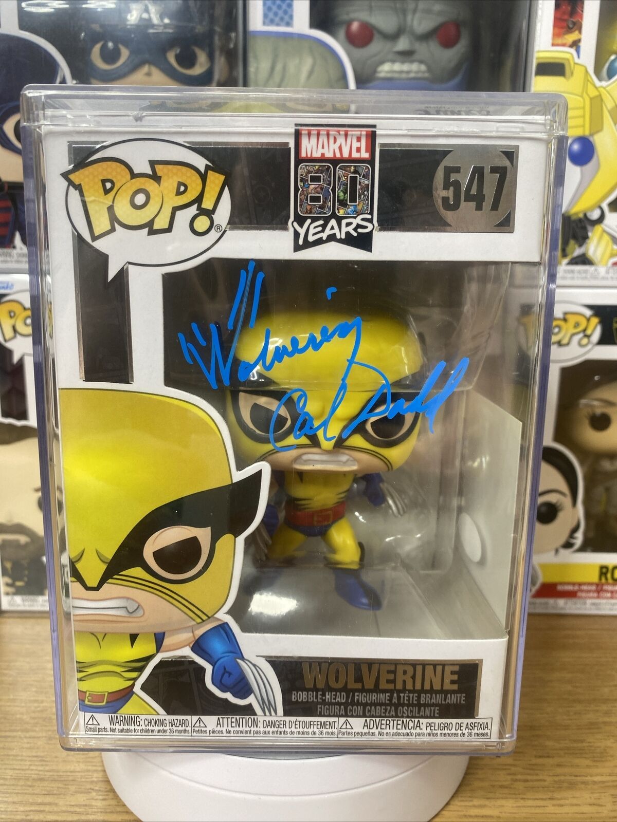 Wolverine Funko Signed By Cal Dodd