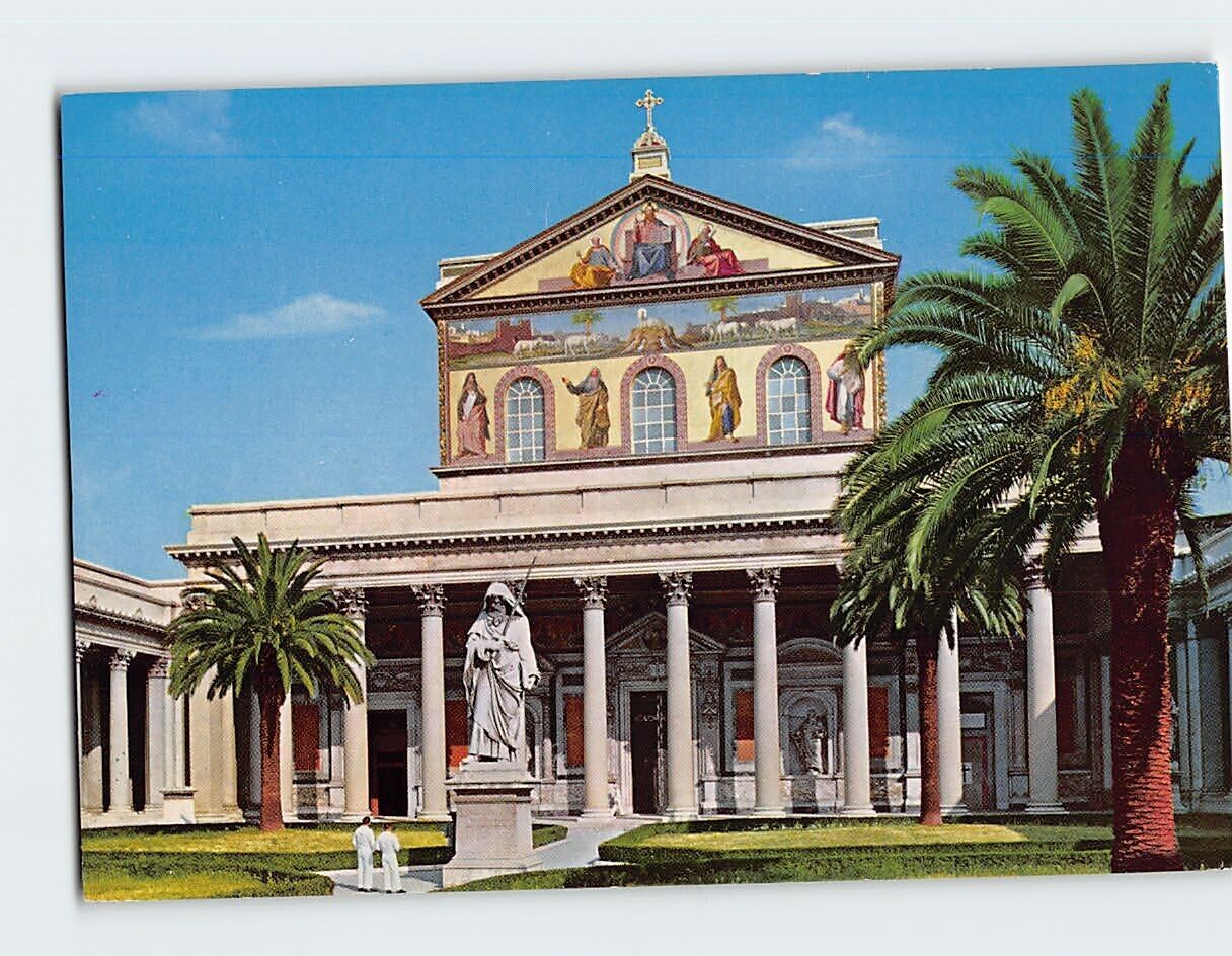 Postcard St. Paul\'s Basilica, Rome, Italy
