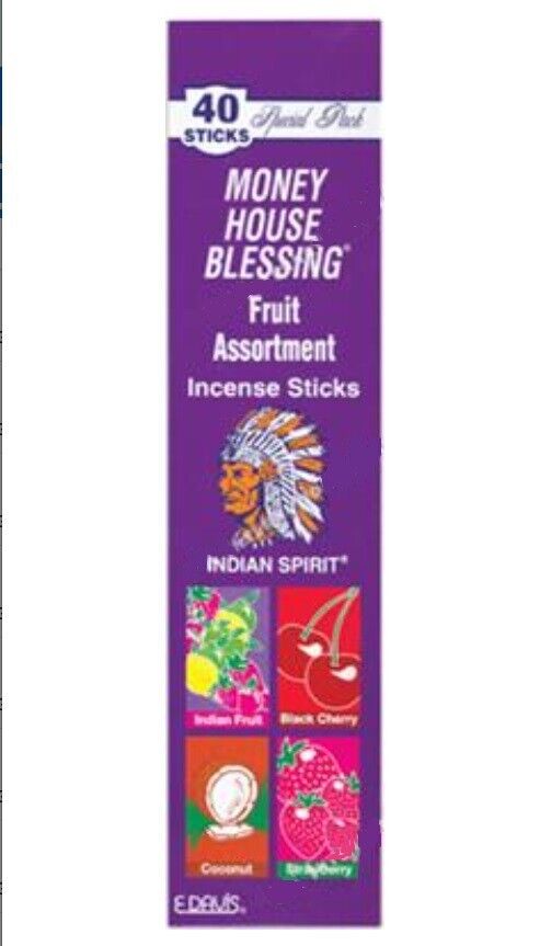 MONEY HOUSE BLESSING (ASSORT) FRUIT (1 pack of 40 Sticks)