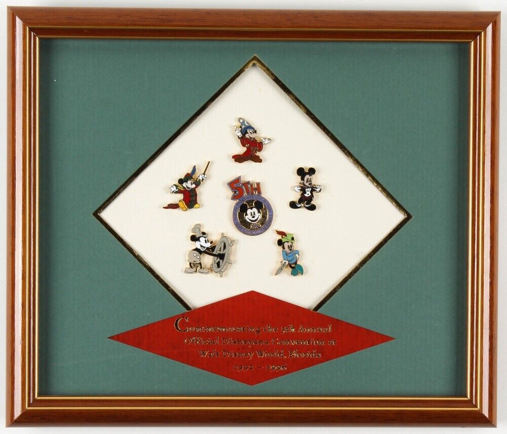Vintage Disney 11.5x13.5 Custom Framed Pin Display
