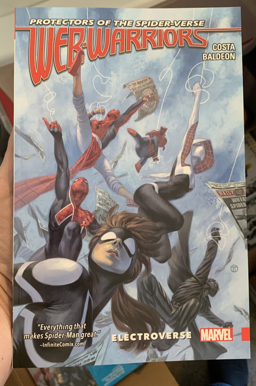 Web Warriors of the Spider-Verse Vol. 1: Electroverse Comic Novel Spider Man