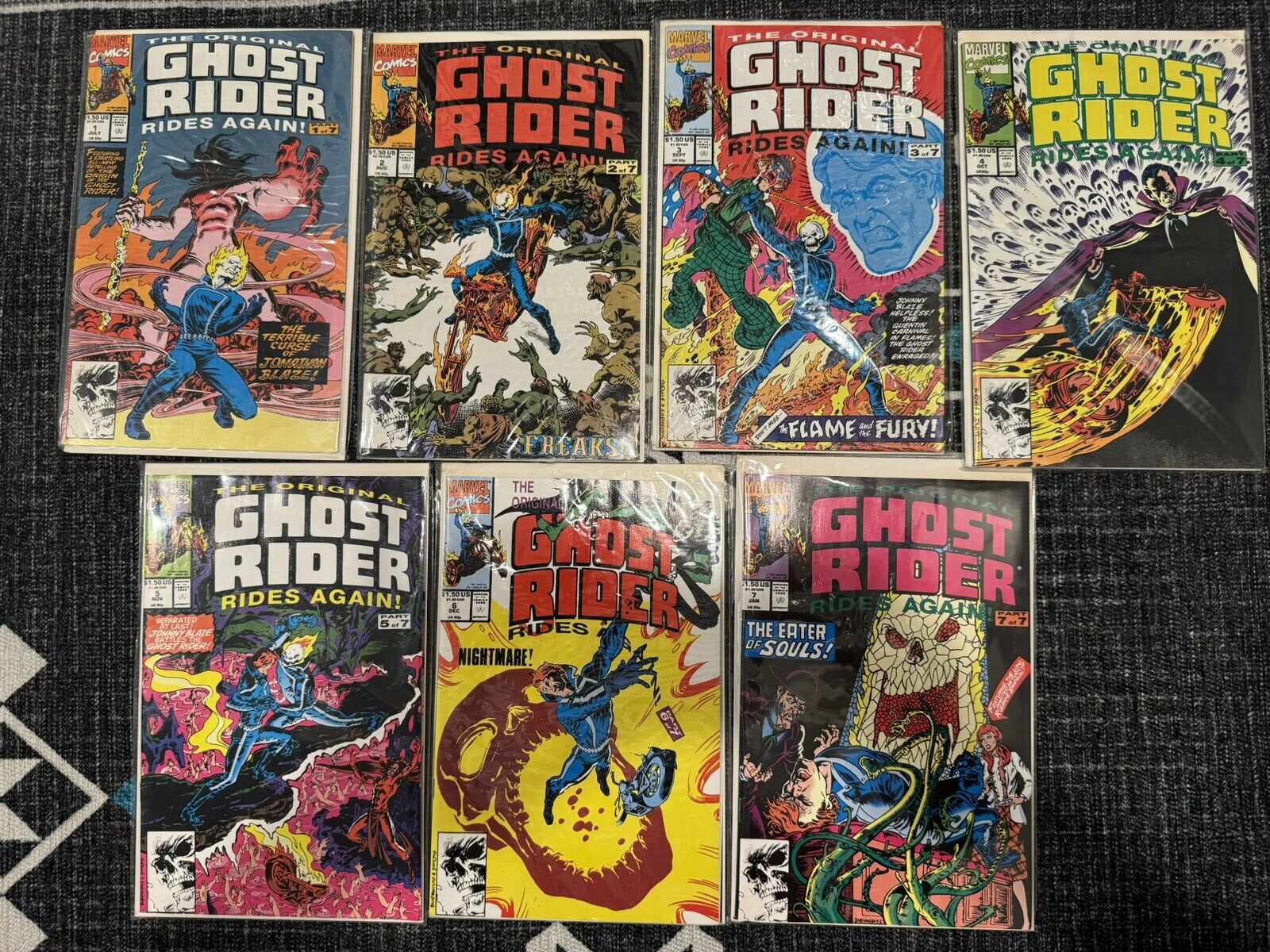 The Original Ghost Rider Rides Again #1 of 7 Marvel Comic Book 1991 July 1