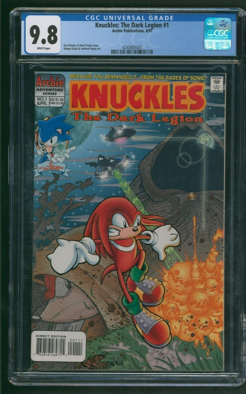 Knuckles: The Dark Legion #1 CGC 9.8 Archie