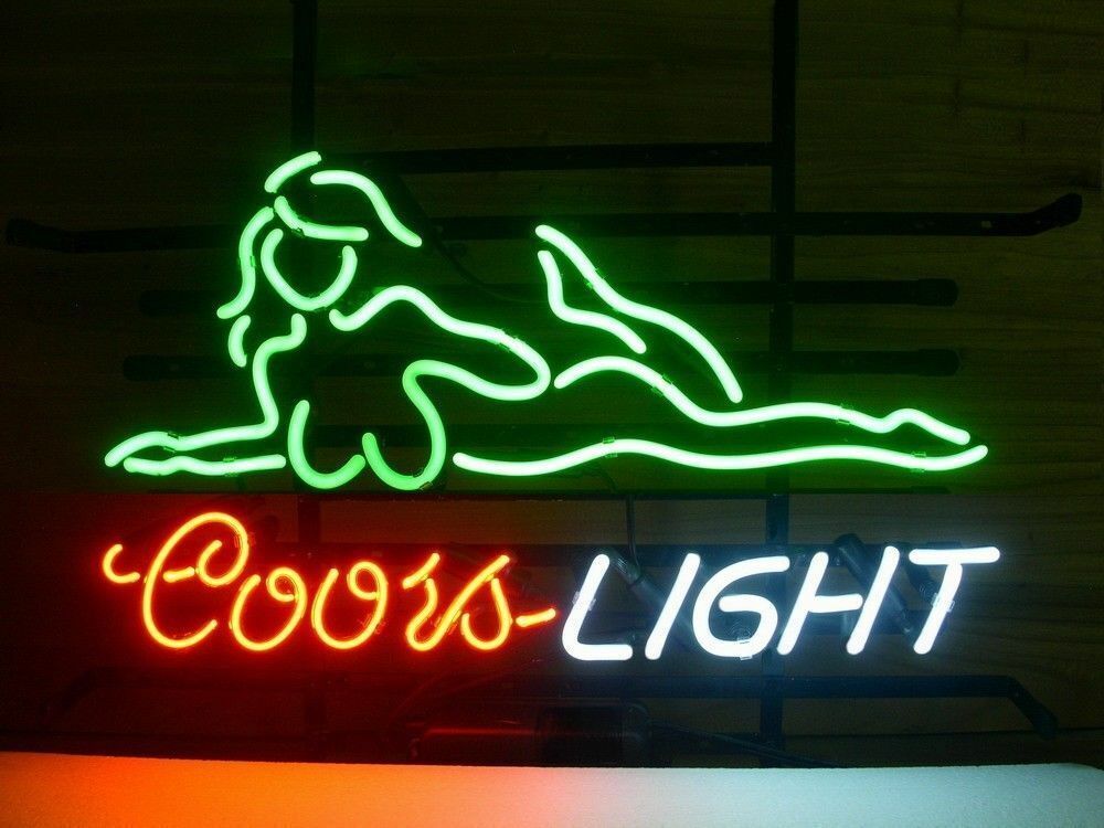 New COORS LIGHT GIRL Neon Light Sign 20\