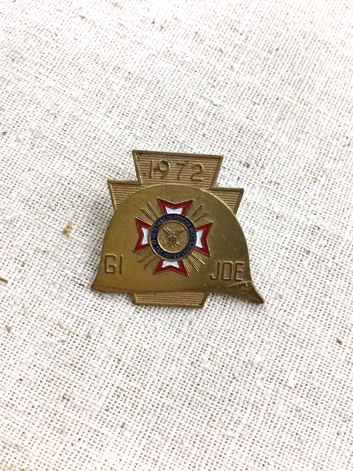 1972 Gi Joe - The 30 Veterans of Foreign Wars - United States - Pin Brooch (M24)