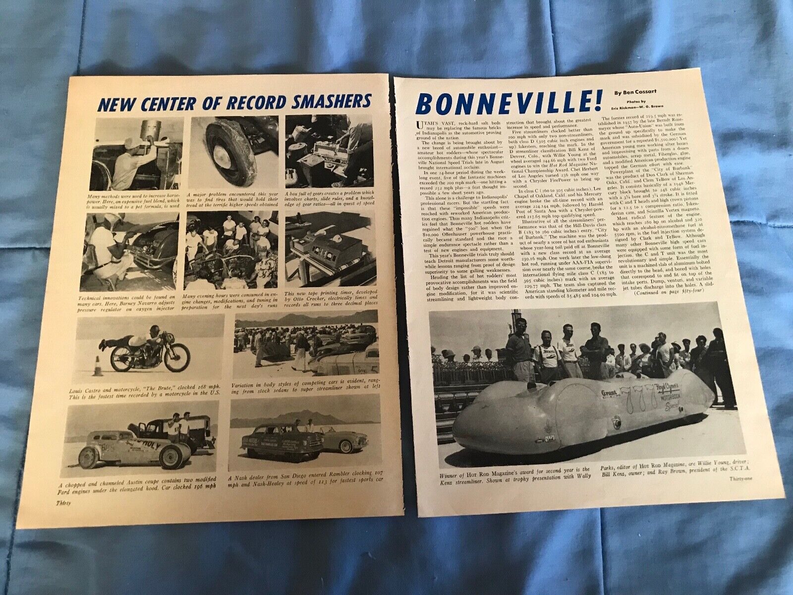 1952 Bonneville Speed Trials Vintage Event Highlights Article 