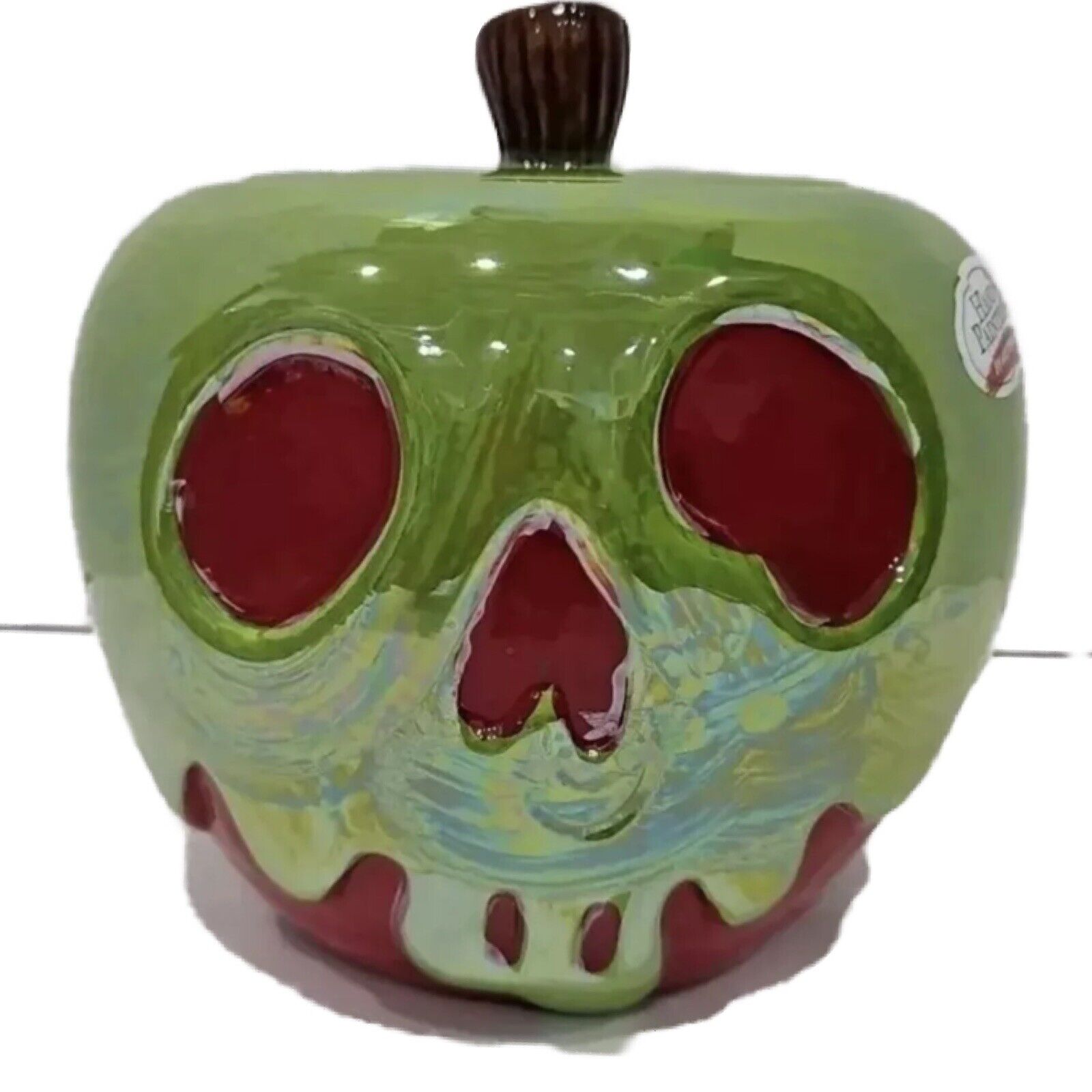 Disney Villains Evil Queen Snow White Poison Apple Iridescent Cookie Jar New