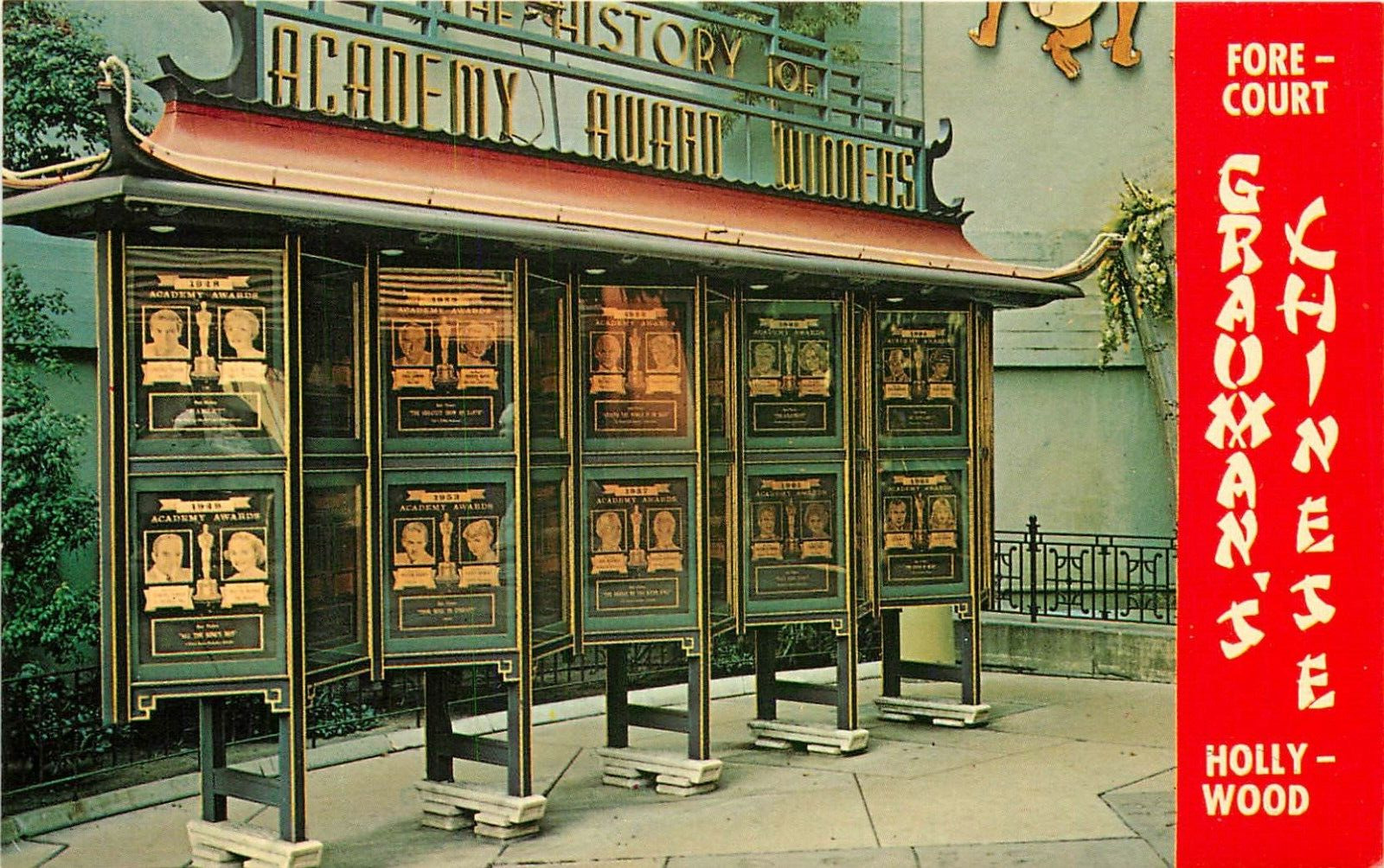 c1960s Fore Court at Grauman\'s Chinese Theater, Hollywood, California Postcard