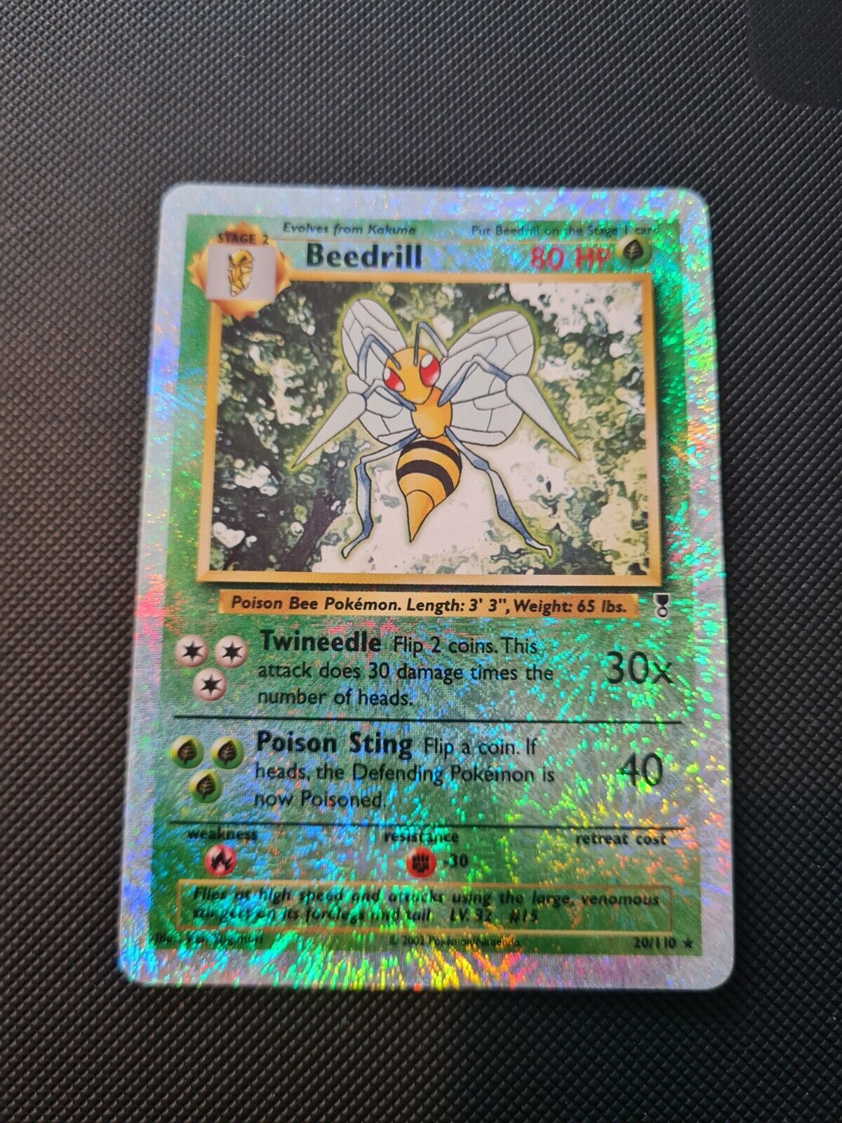 Pokemon Card - Beedrill 20/110 Reverse Holo Legendary Collection WOTC 🔥 