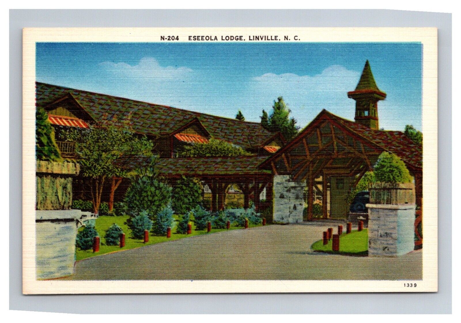 Postcard Linville North Carolina Eseeola Lodge and Inn