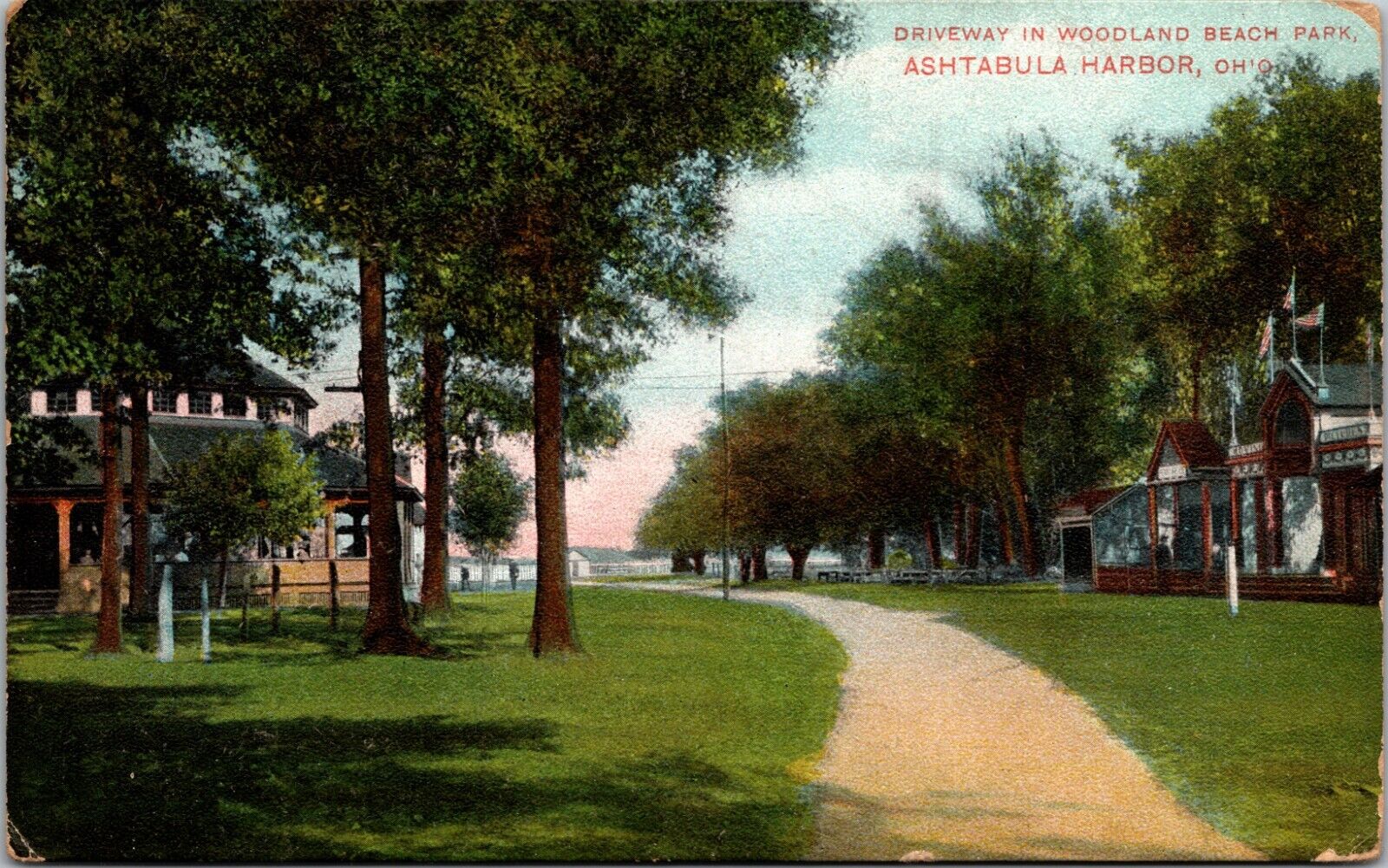 Ashtabula Harbor,OH Driveway in Woodland Beach Park Ohio John I. Lee Publisher