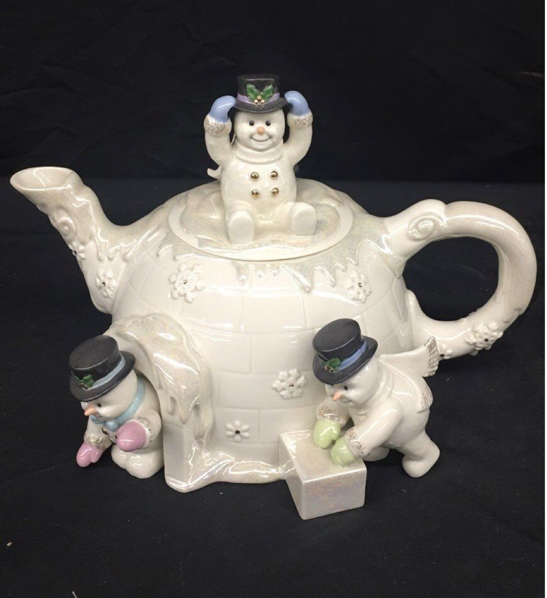 Vintage Lenox 2002 The Snowman Teapot w/ COA