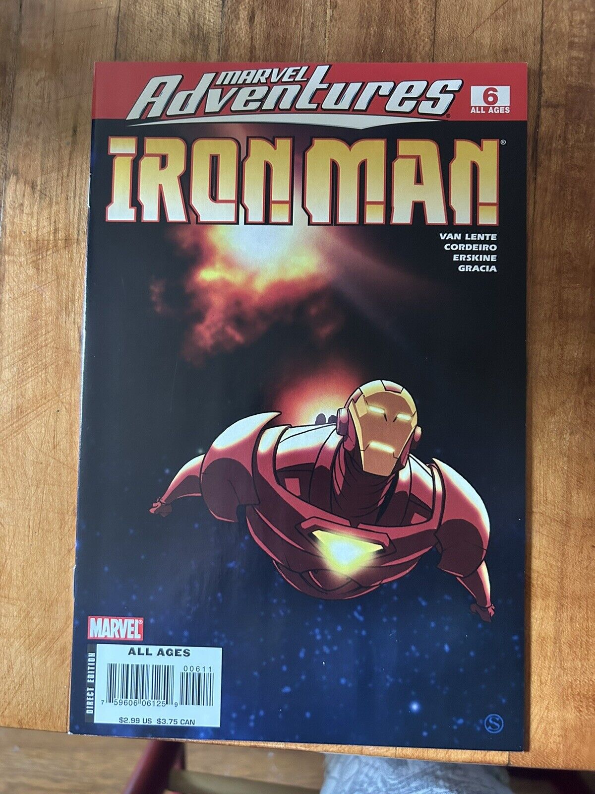 marvel adventures: Iron Man #6 Early Skottie Young Good Copy Low Print