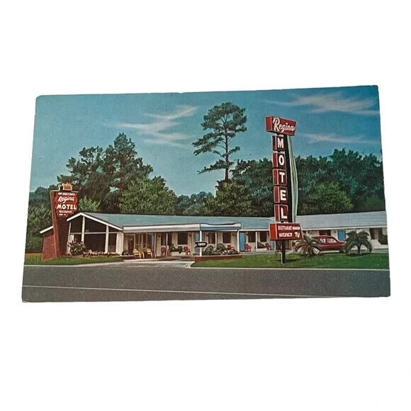 Postcard Regina Motel Callahan Florida Advertising Card c1973 Vintage A36