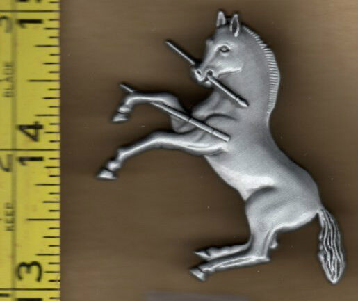 ONE RAMPANT COLT FIREARMS 2'' MEDALLION PINS PEWTER FINISH NEW CONDITION