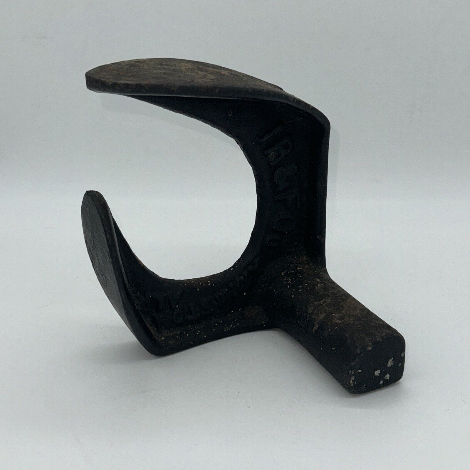 Vintage Cast Iron Double Shoe Cobbler Form Anvil made by IR & F Co. Anniston, Al