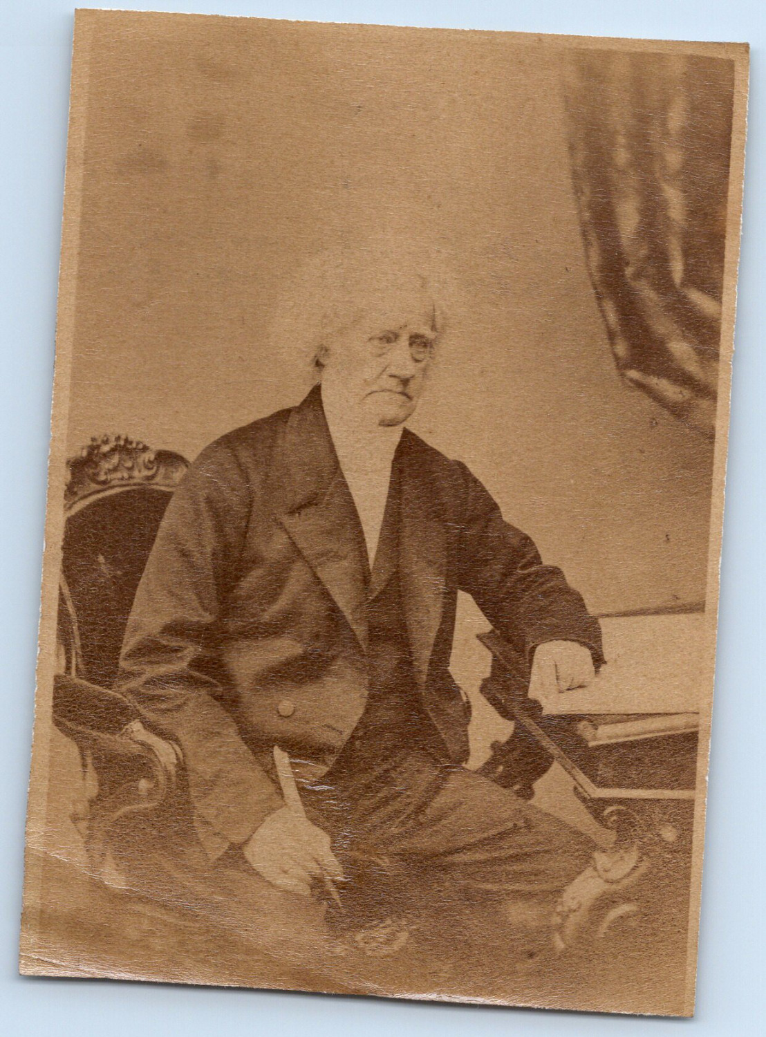 Sir John Frederick William Herschel, British Astronomer Vintage Albumen Print