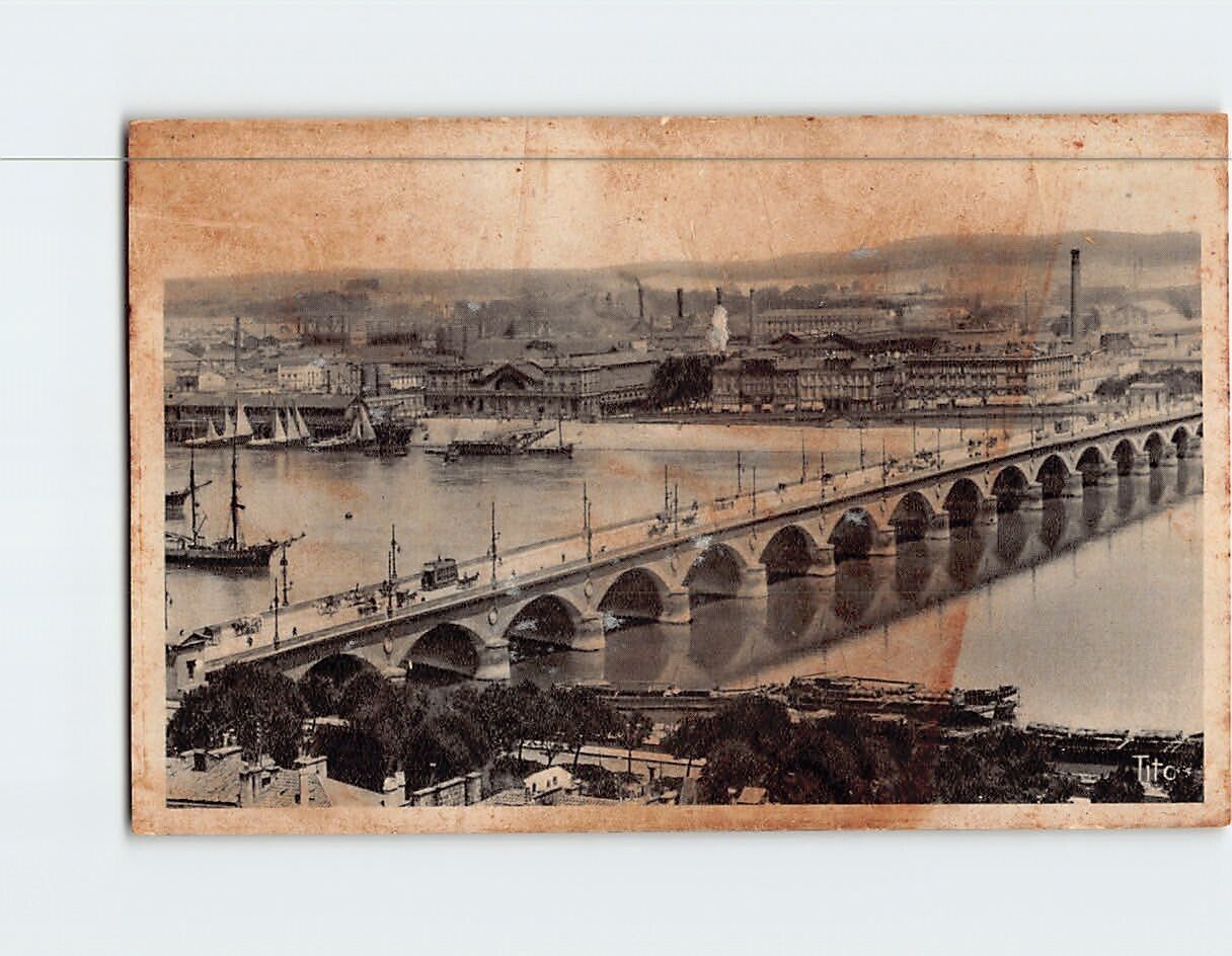 Postcard Vue d ensemble Le Pont Bordeaux France