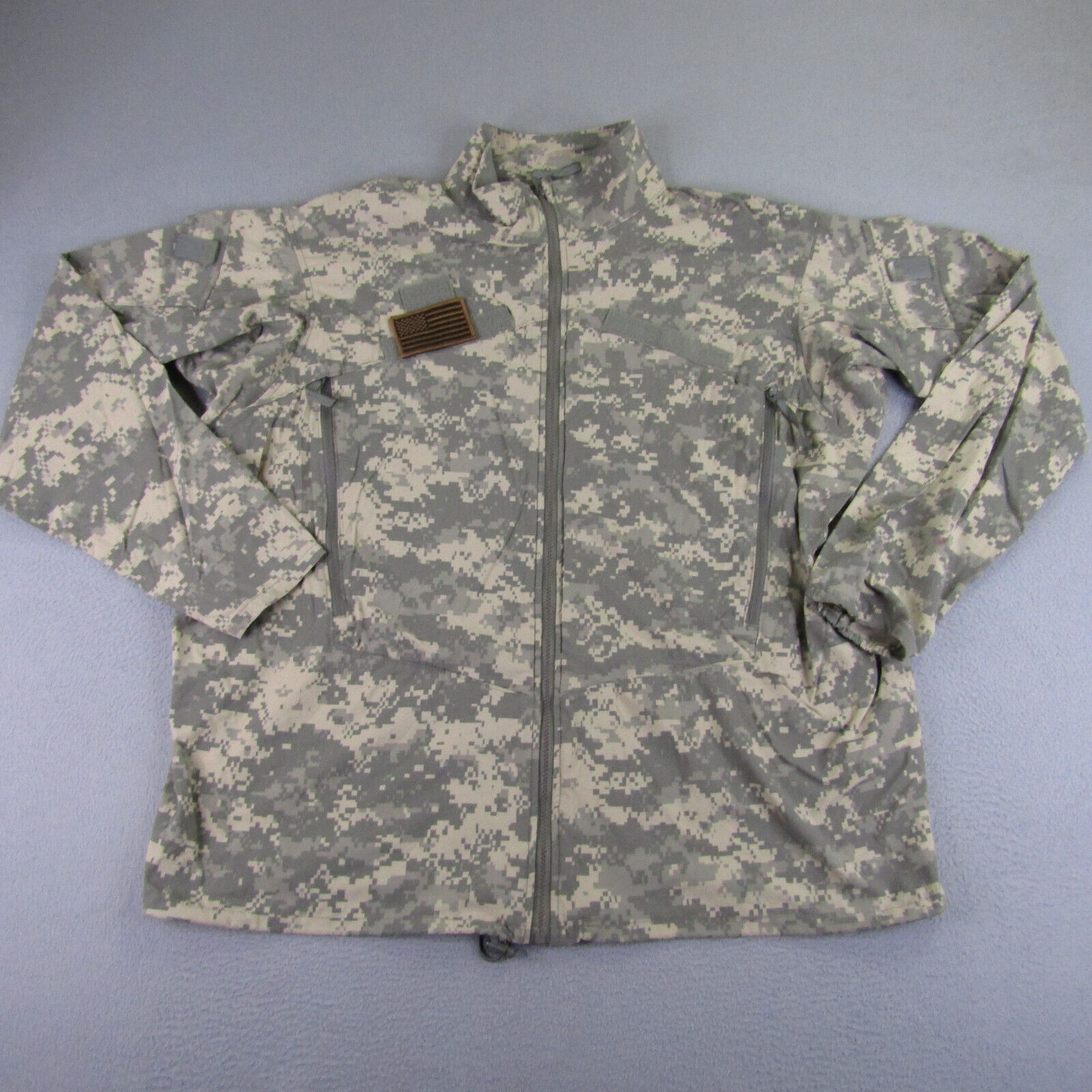 Gen III US Army Jacket XL Long Digital Camo Wind Cold Weather Military Coat ^