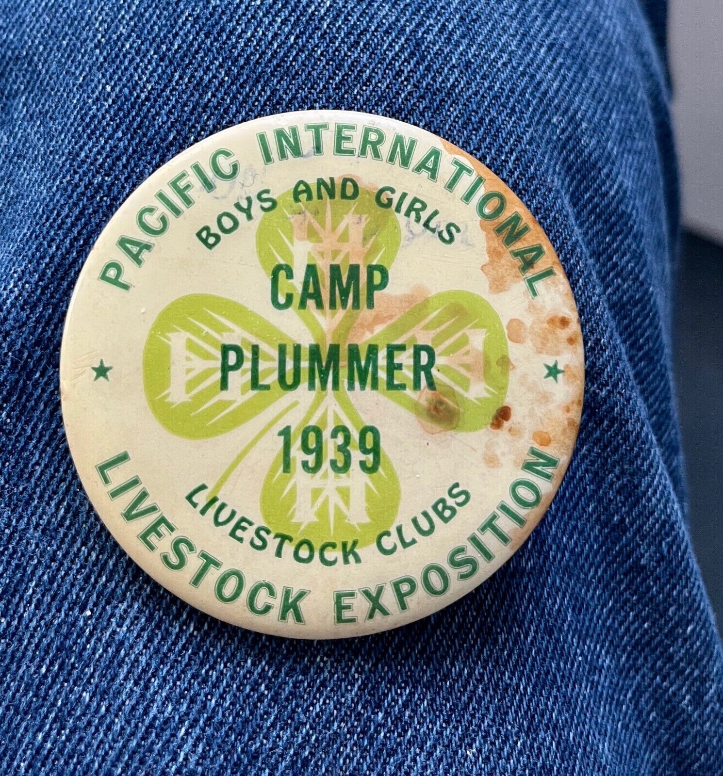Scarce 1939 4H Club Pacific International Boys & Girls Camp Plummer Livestock