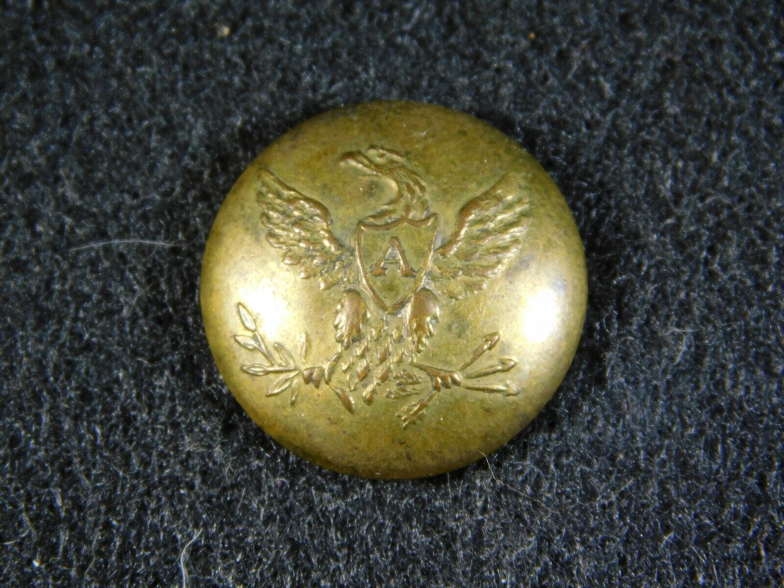 US Artillery Button 1820s Rare Overstruck Backmark