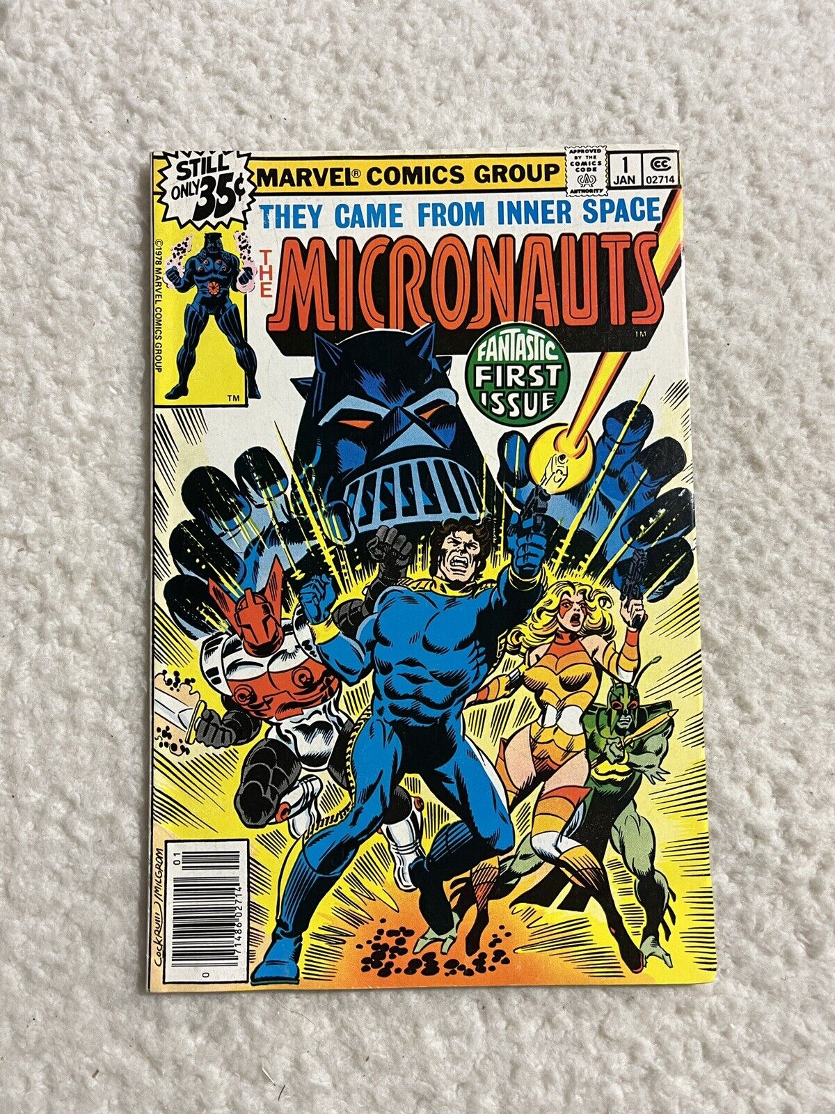 Micronauts # 1 Marvel Comics 1979 1st app Bug & Baron Karza Bronze Age Key Issue
