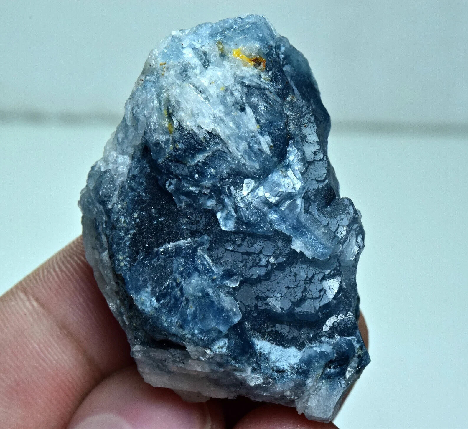 139 Carat Unique Deep Blue Color Unusual Vorobyevite Beryl Rosterite Crystal