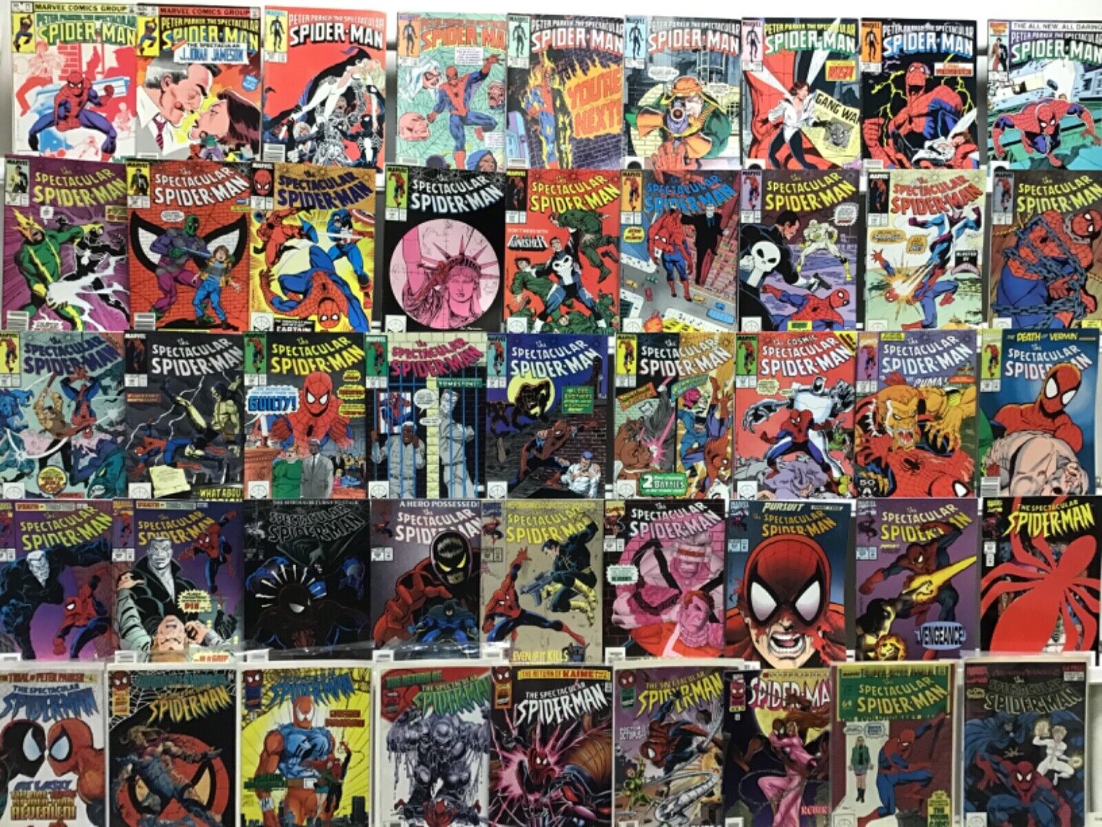 Marvel Comics The Spectacular Spider-Man Lot of 45