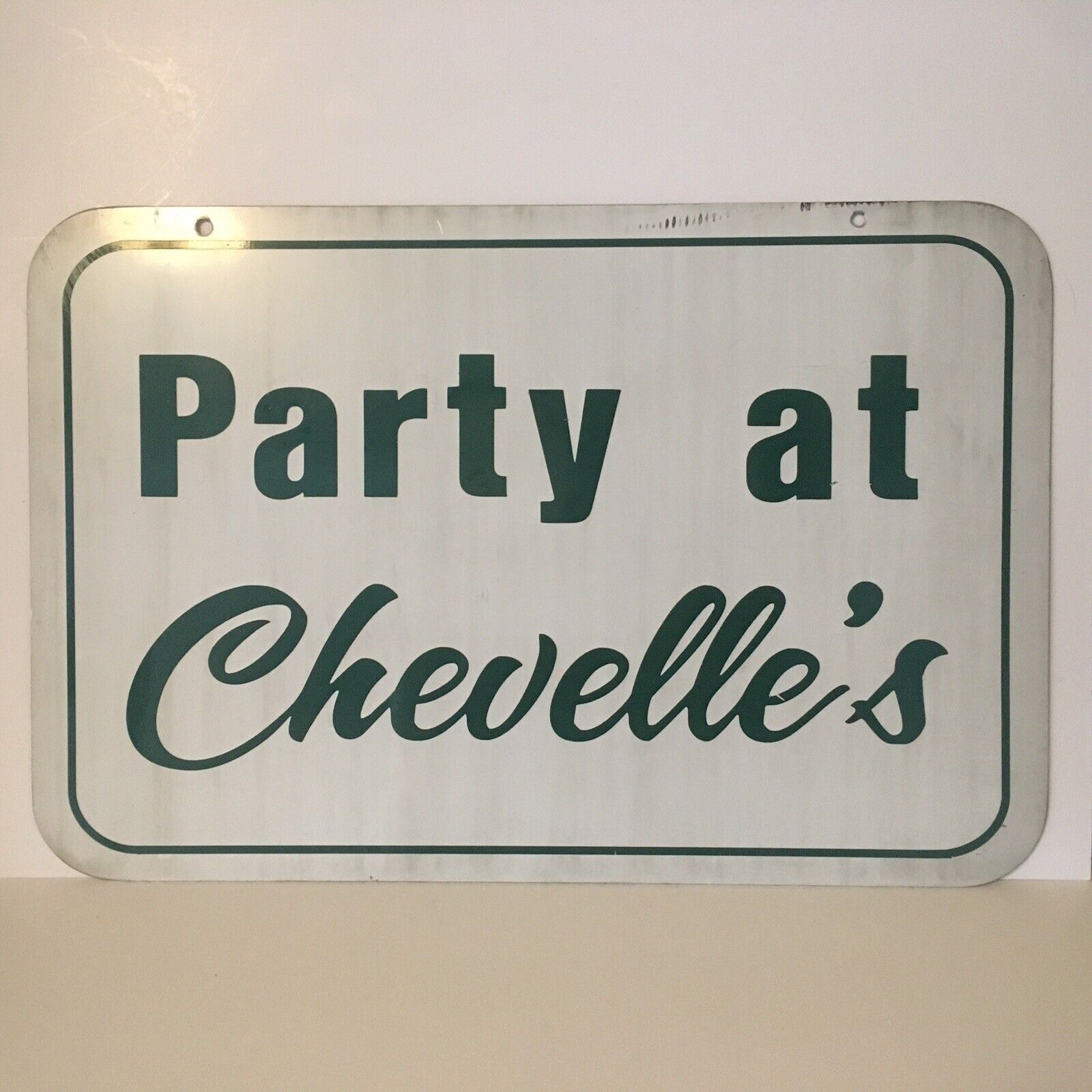 Party Custom Double Sided Metal Sign Bar,  Business, Man Cave 18” X 12”