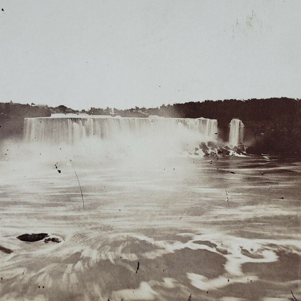 American Falls Niagara Stereoview c1877 New York River Antique Photo NY P127
