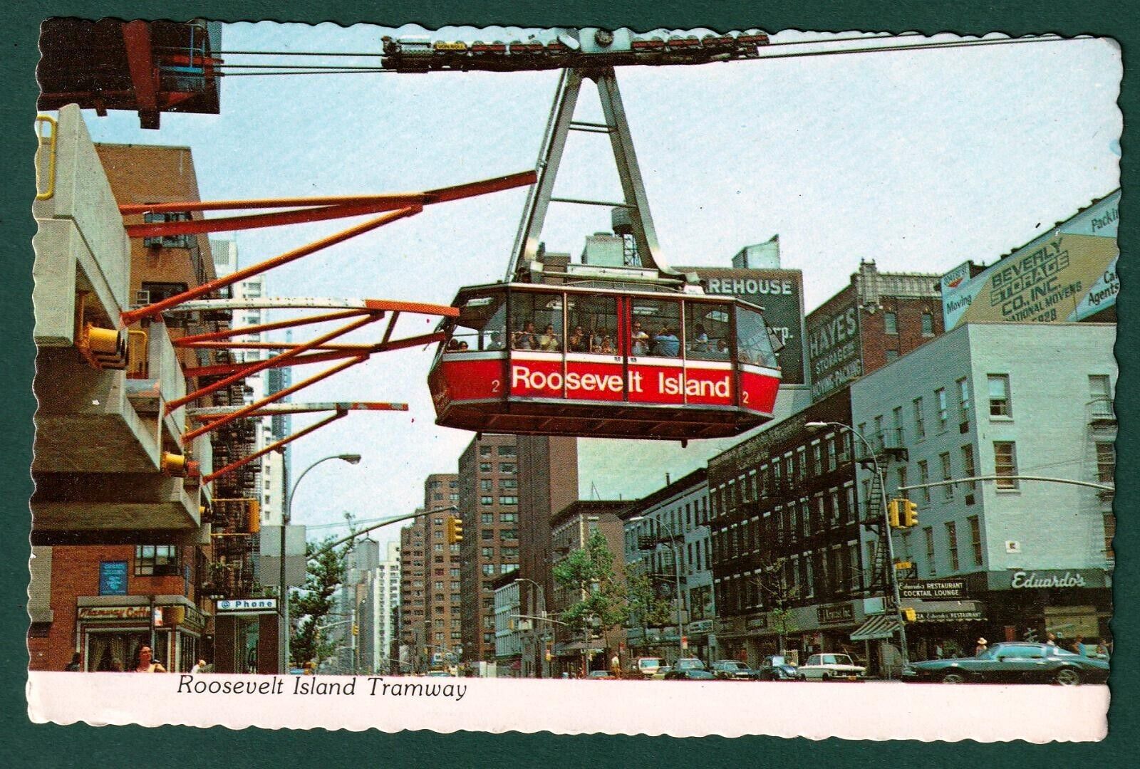 Roosevelt Island Tramway New York City Chrome Postcard Unposted