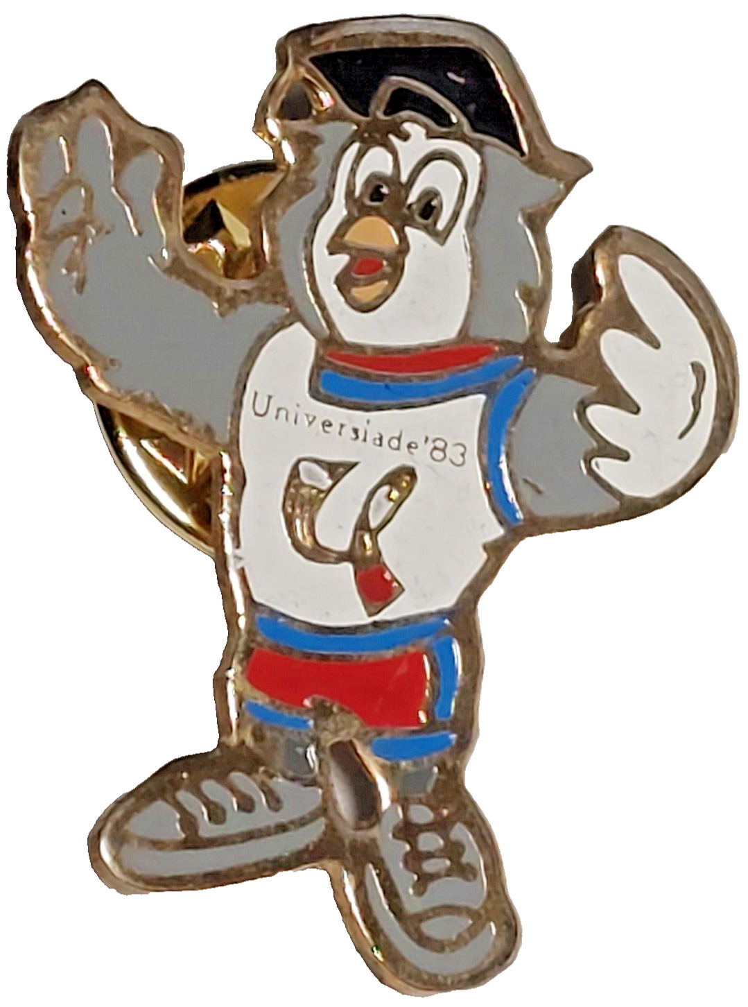 World University Games Edmonton Alberta Canada 1983 Bird Lapel Pin