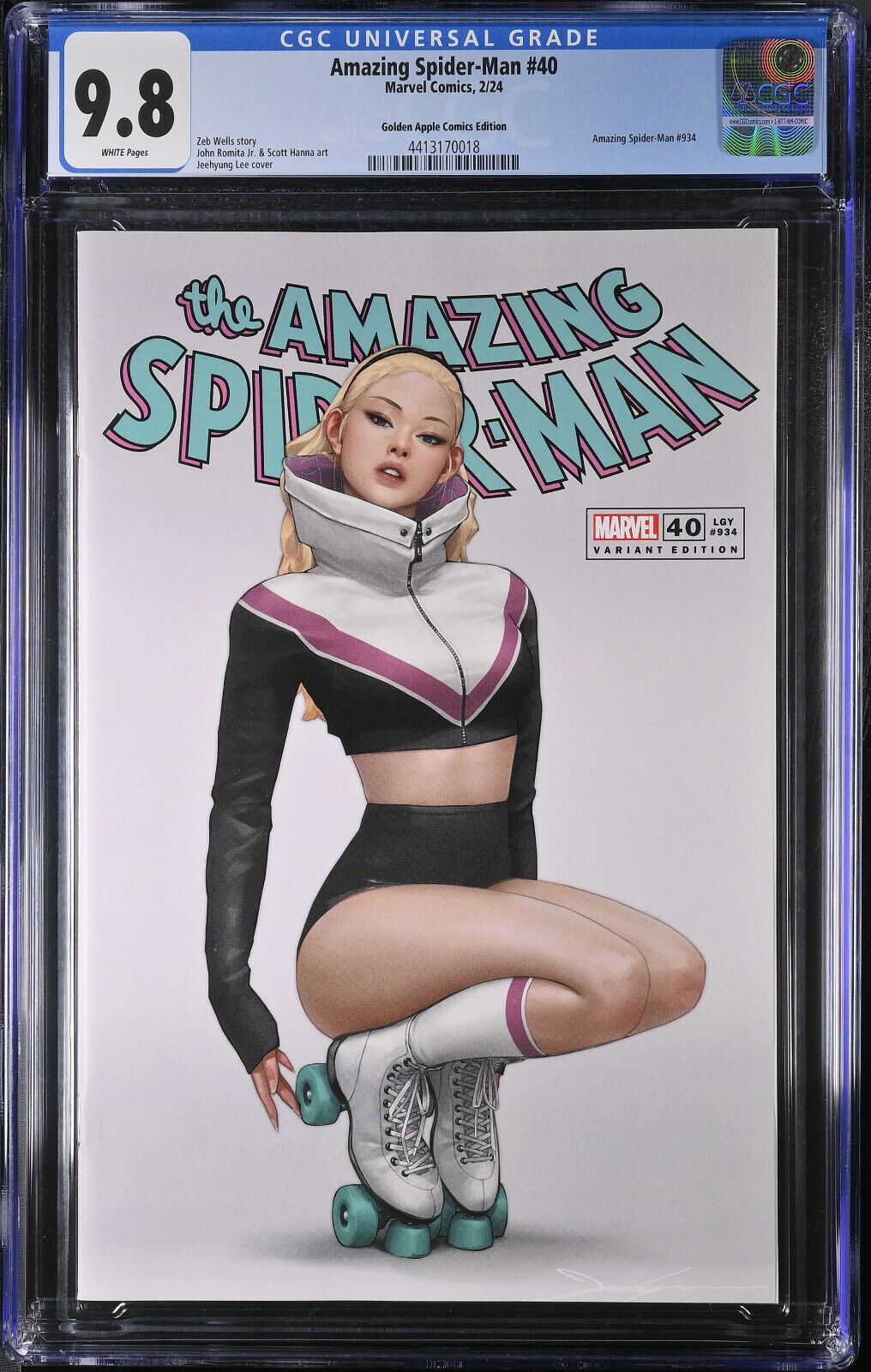 Amazing Spider-Man #40 Jeehyung Lee Trade Variant CGC 9.8