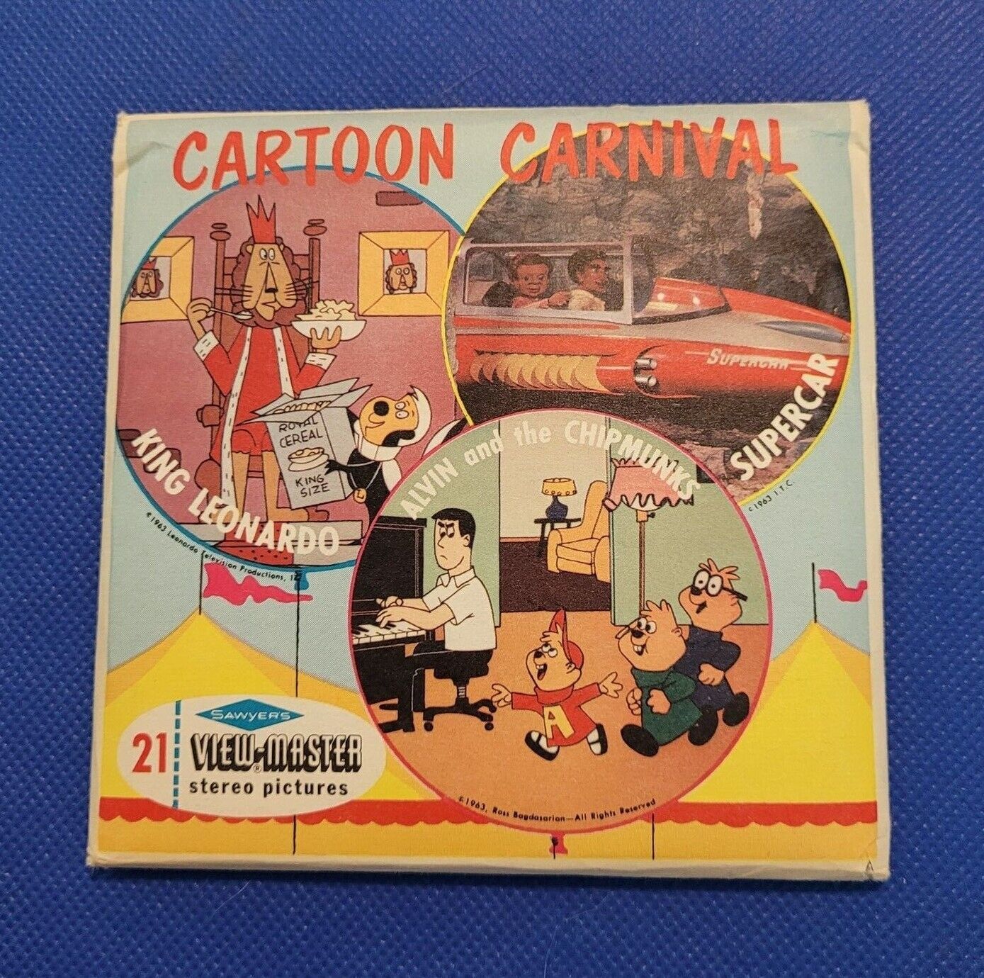 Scarce Sawyer's B521 Cartoon Carnival Cartoons TV Shows view-master Reels Packet