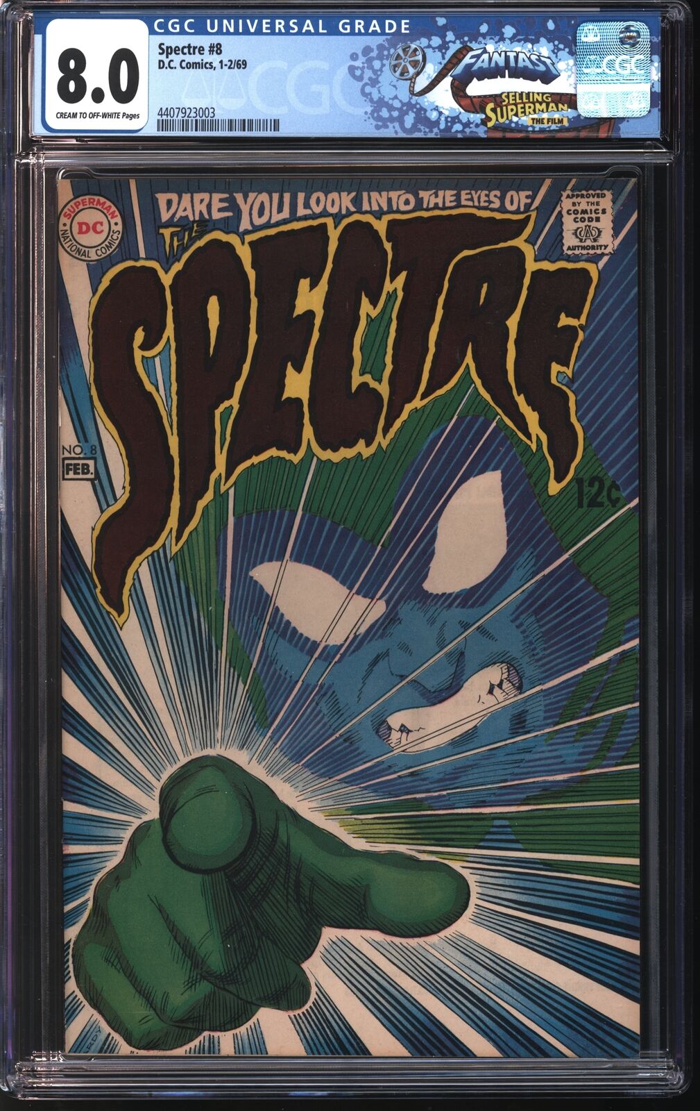 Marvel Comics Spectre 8 1/69 FANTAST CGC 8.0 Off White to White Pages