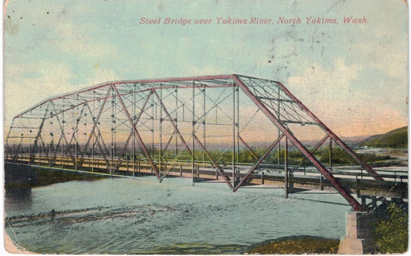 North Yakima Steel Bridge 1910 WA 