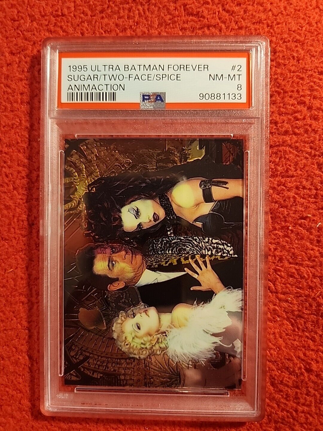 1995 Ultra Batman Forever Animaction Sugar/Two-Face/Spice #2 PSA 8 POP 5 Only 2^