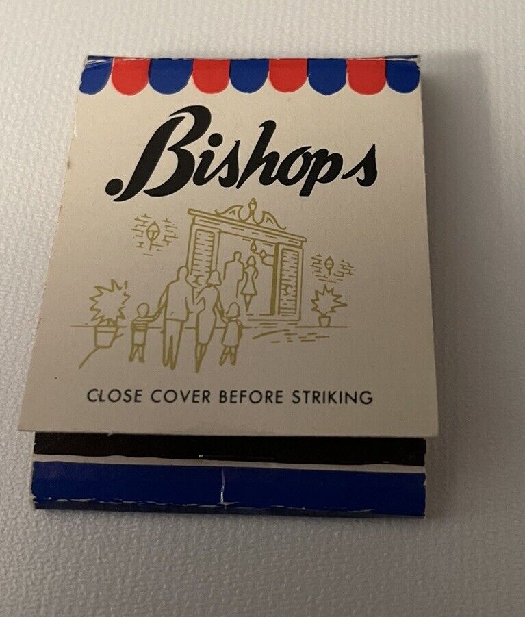 Vintage Bishop’s Buffets And Cafeterias  1Matchbook Unstruck 2