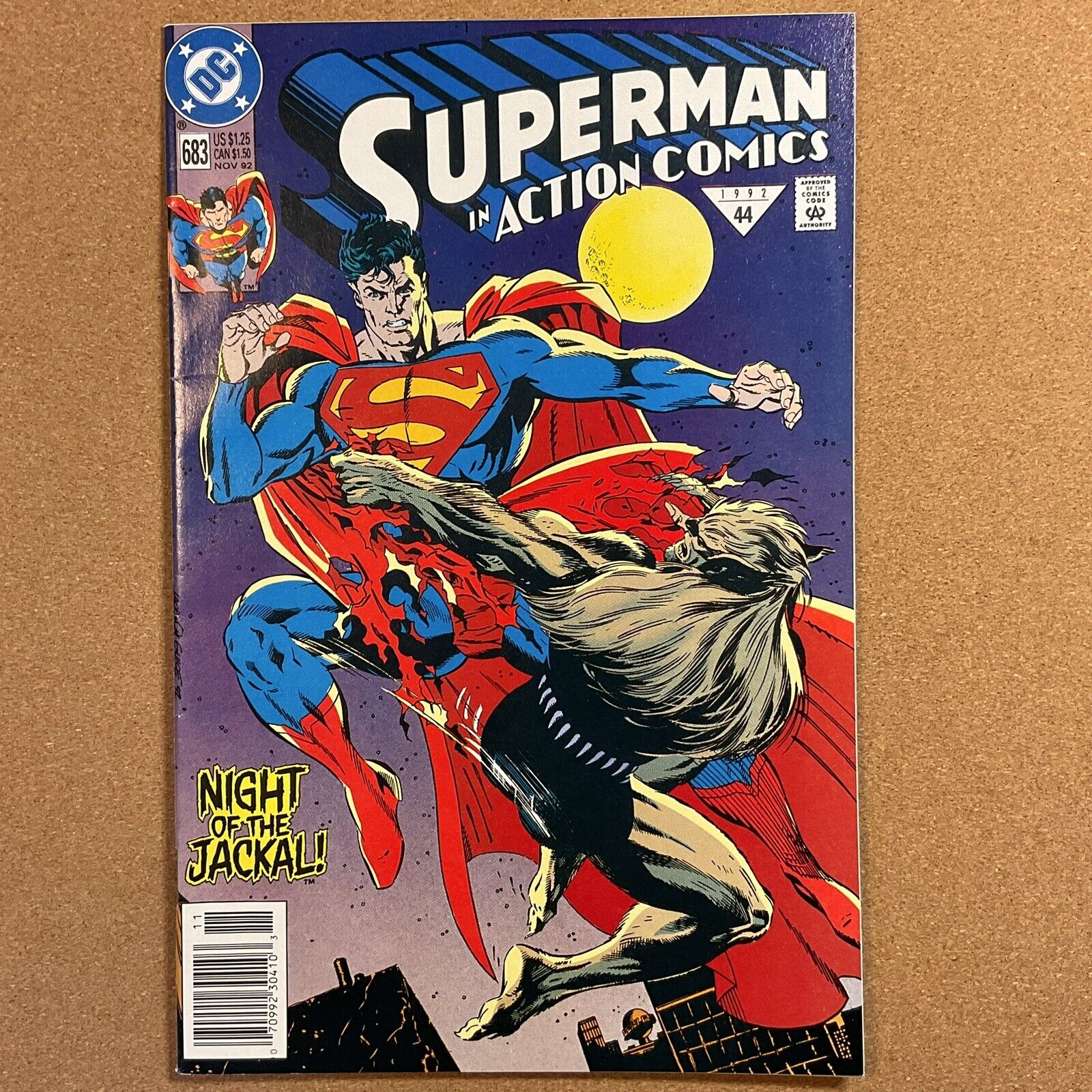Action Comics #683 (DC, 1992) Newsstand Superman Doomsday