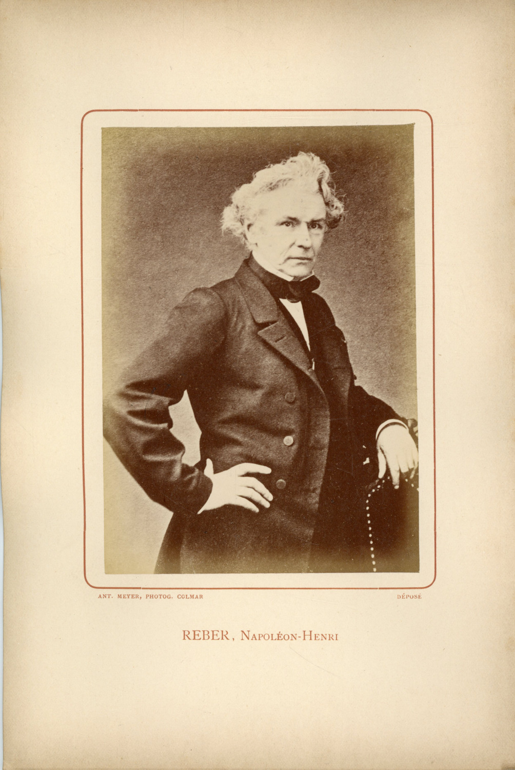 Ant. Meyer, Photog. Colmar, Napoleon Henri Reber (1807-1880), composer Vintag